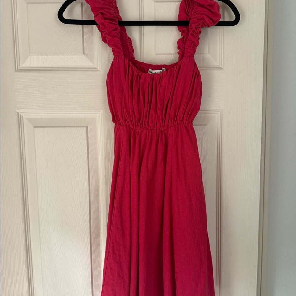 Abercrombie & Fitch Pink Textured Dress